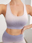 OMBRE SPORTS BRA - pink kangaroo yoga