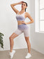 OMBRE SPORTS BRA - pink kangaroo yoga