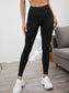 WIDE WAIST SIDE LEGGINGS - pink kangaroo yoga