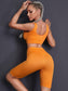 SEAMLESS BIKER FITNESS SET - pink kangaroo yoga