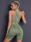 CAMO SEAMLESS FITNESS SET - pink kangaroo yoga