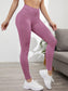 WIDE WAIST SIDE LEGGINGS - pink kangaroo yoga