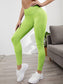 WIDE WAIST SIDE LEGGINGS - pink kangaroo yoga