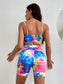 TIE DYE SPORTS SET - pink kangaroo yoga