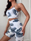TROPICAL PRINT FITNESS SET - pink kangaroo yoga