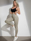 WIDE WAIST SIDE LEGGINGS - pink kangaroo yoga