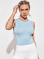 HIGH STRETCH TWIST TOP - pink kangaroo yoga