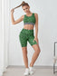 LIME LEOPARD FITNESS SET - pink kangaroo yoga