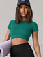 SEAMLESS CROP TOP - pink kangaroo yoga