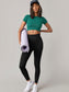 SEAMLESS CROP TOP - pink kangaroo yoga