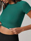 SEAMLESS CROP TOP - pink kangaroo yoga
