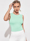 HIGH STRETCH TWIST TOP - pink kangaroo yoga