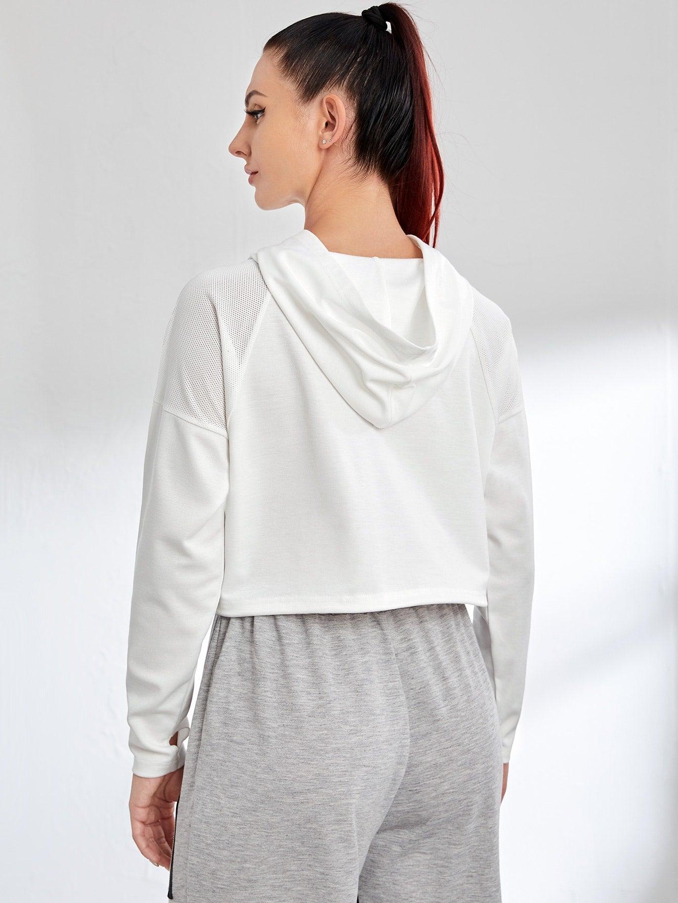 SOFT MESH HOODIE - pink kangaroo yoga