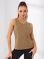 TWIST BACK CUT SPORTS TOP - pink kangaroo yoga