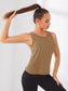 TWIST BACK CUT SPORTS TOP - pink kangaroo yoga