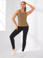 TWIST BACK CUT SPORTS TOP - pink kangaroo yoga