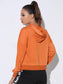 BREATHABLE SPORTS HOODIE - pink kangaroo yoga
