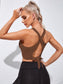 TIE BACK SPORTS TOP - pink kangaroo yoga