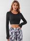 BACKLESS SPORTS TEE - pink kangaroo yoga