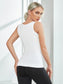 SCOOP NECK TANK TOP - pink kangaroo yoga