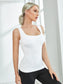 SCOOP NECK TANK TOP - pink kangaroo yoga