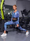 ALLOVER PRINT FITNESS SET - pink kangaroo yoga