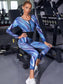 ALLOVER PRINT FITNESS SET - pink kangaroo yoga