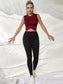 SLIM FIT SPORTS TOP - pink kangaroo yoga