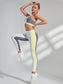 COLORBLOCK CUTOUT FITNESS SET - pink kangaroo yoga