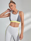 COLORBLOCK CUTOUT FITNESS SET - pink kangaroo yoga