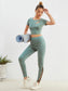 SIDE LACEUP LEGGINGS - pink kangaroo yoga