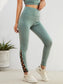 SIDE LACEUP LEGGINGS - pink kangaroo yoga