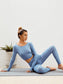OPEN BACK YOGA SET - pink kangaroo yoga