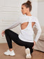 JUST SIMPLE TEE - pink kangaroo yoga