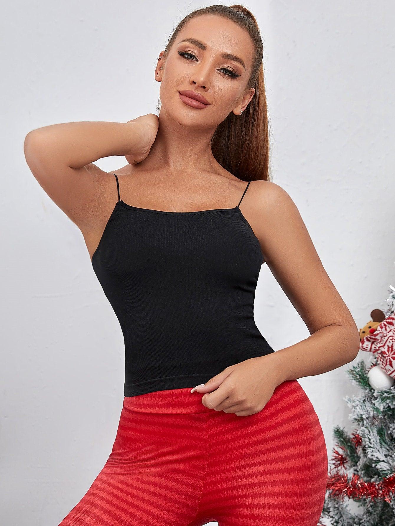 SEAMLESS CAMI TOP - pink kangaroo yoga