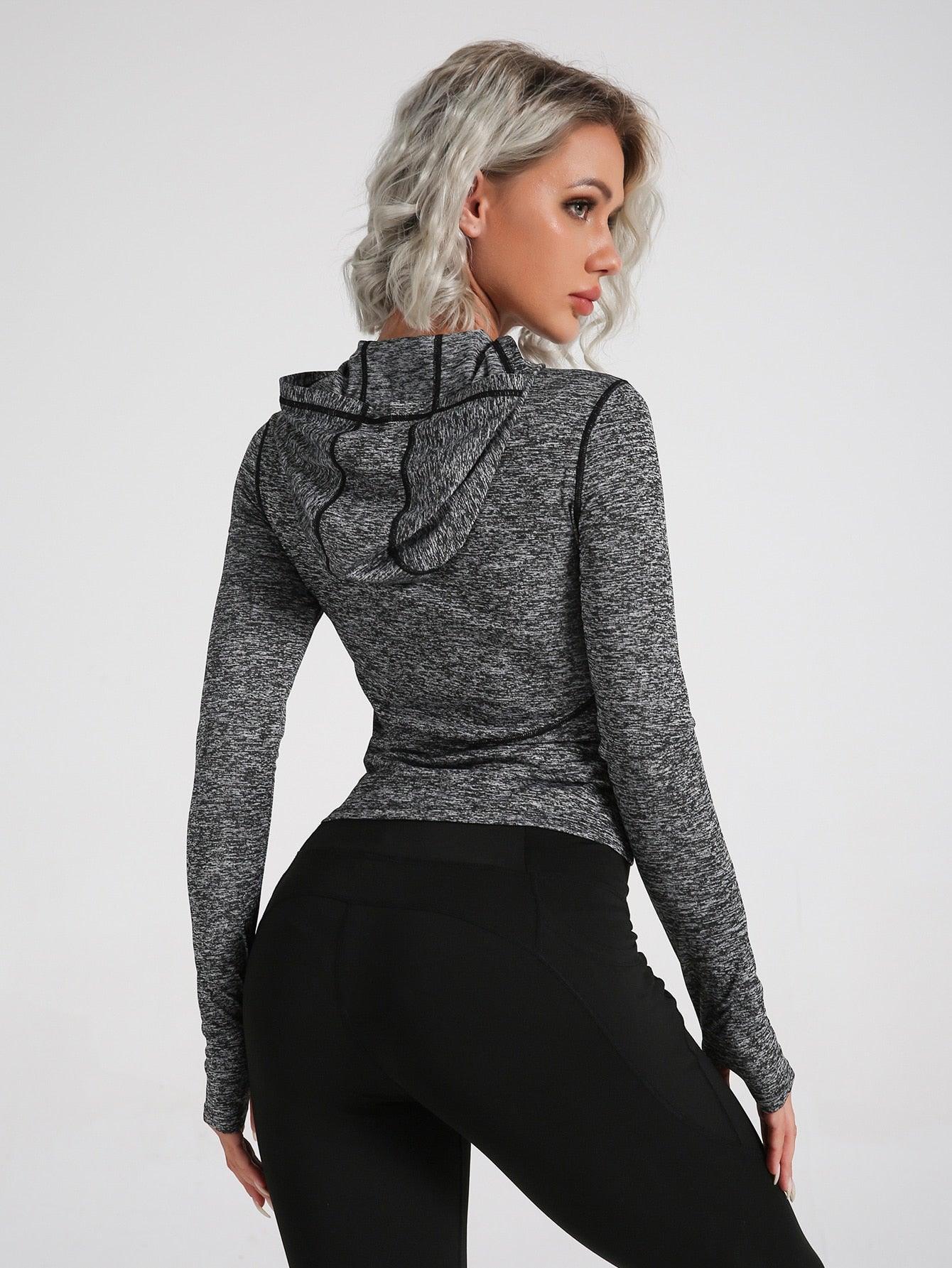 BREATHABLE HOOD TOP - pink kangaroo yoga
