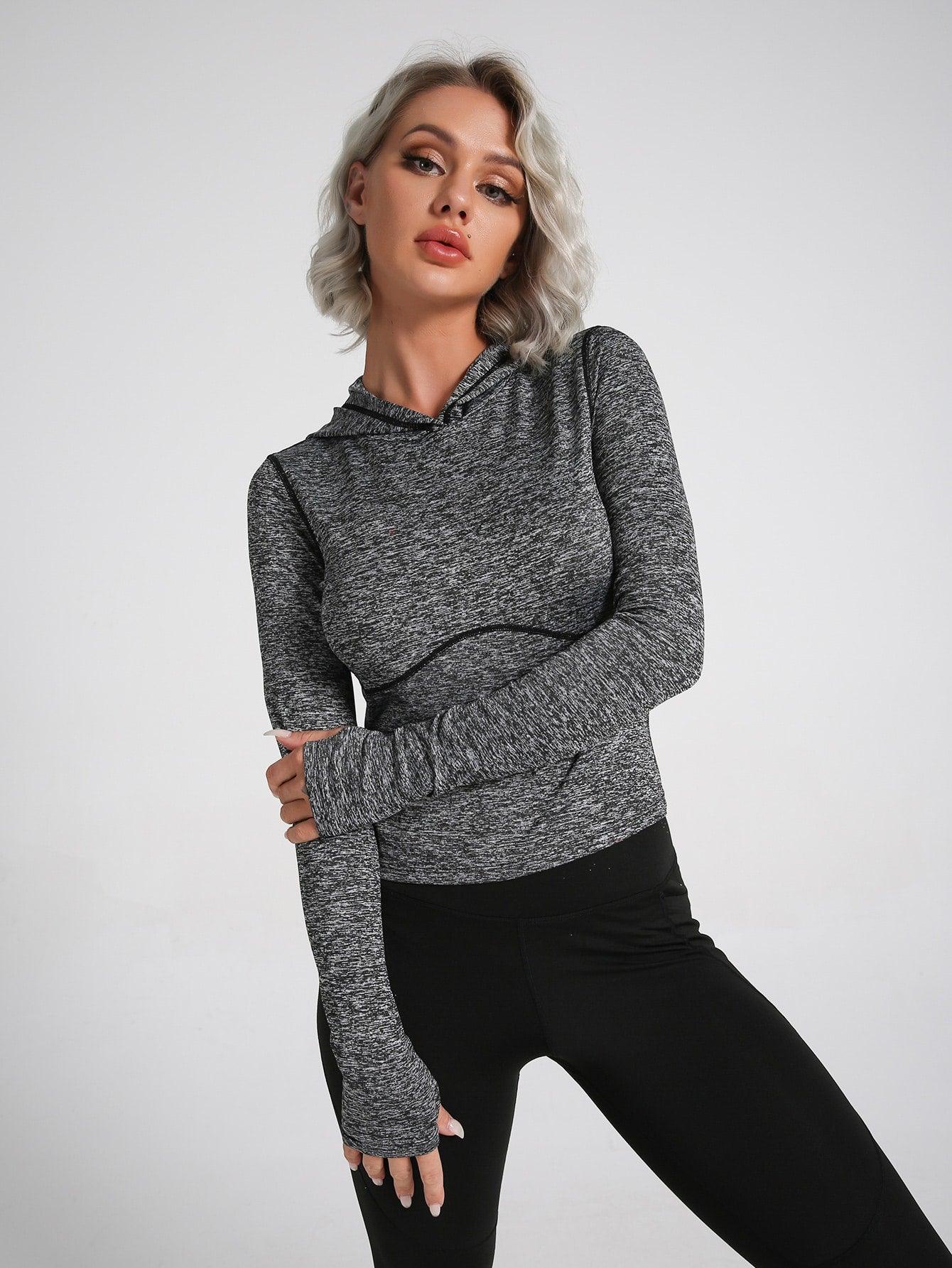 BREATHABLE HOOD TOP - pink kangaroo yoga