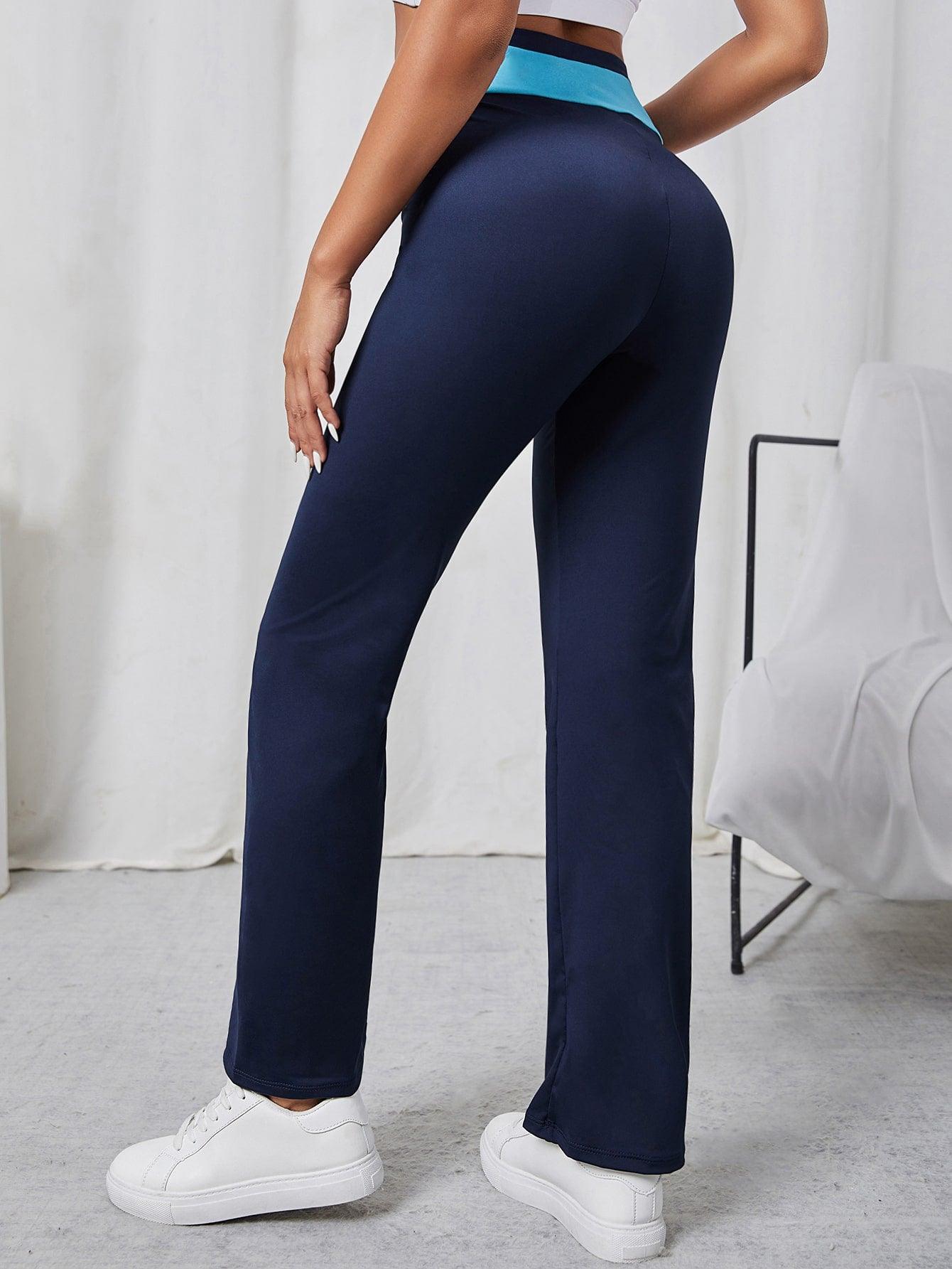 WIDE SPORTS LEGGINGS - pink kangaroo yoga