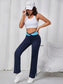 WIDE SPORTS LEGGINGS - pink kangaroo yoga