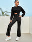 BOOTCUT LEGGINGS - pink kangaroo yoga