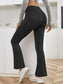 HIGH STRETCH FLARE LEGGINGS - pink kangaroo yoga