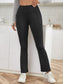 HIGH STRETCH FLARE LEGGINGS - pink kangaroo yoga