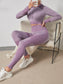 SEAMLESS STRETCH FITNESS SET - pink kangaroo yoga