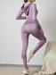 SEAMLESS STRETCH FITNESS SET - pink kangaroo yoga