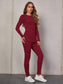 SPLIT SIDE FITNESS SET - pink kangaroo yoga