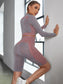 STRIPE PRINT FITNESS SET - pink kangaroo yoga