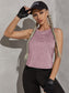 TWIST CUTOUT TANK - pink kangaroo yoga