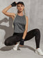 TWIST CUTOUT TANK - pink kangaroo yoga