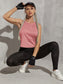 TWIST IT TANK TOP - pink kangaroo yoga
