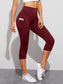 WIDE BAND CAPRIS LEGGINGS - pink kangaroo yoga
